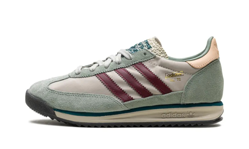 More Adidas Shoes SL 72 RS 'Putty Grey Shadow Red'