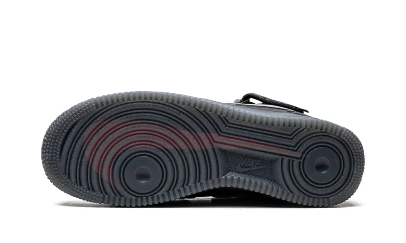 Nike Lifestyle Air Force 1 Mid 'Black   Metallic Silver' 