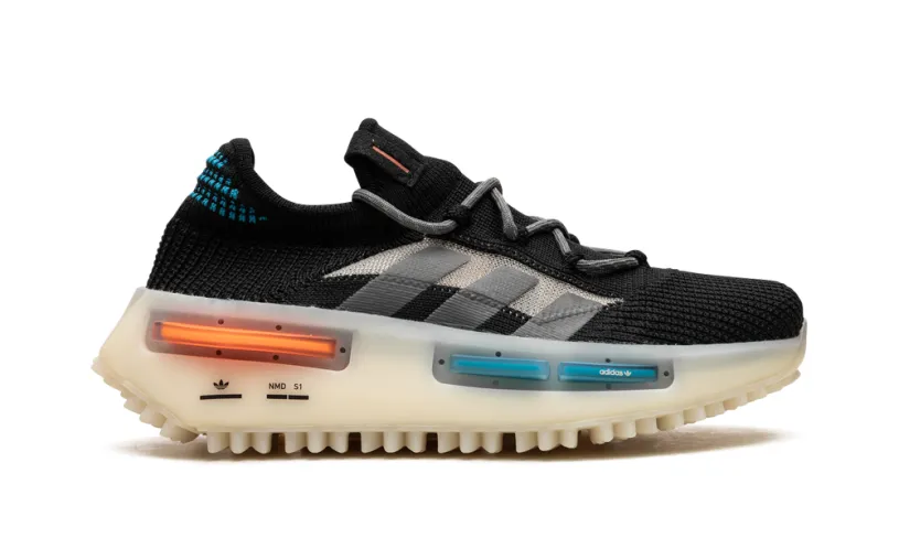 Adidas NMD NMD S1 'Core Black   Blue   Orange' 