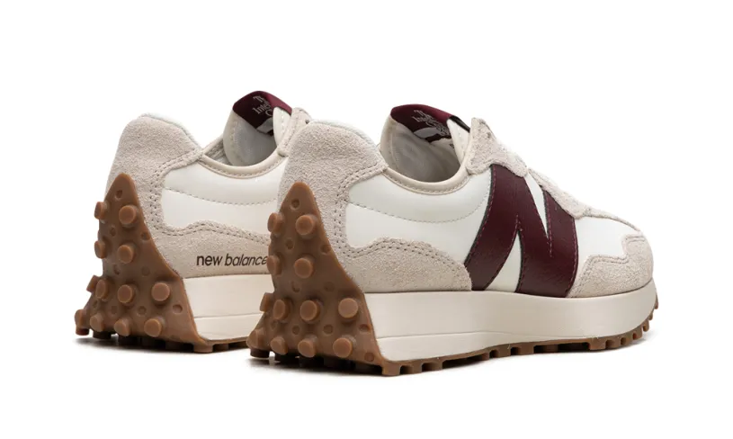 New Balance 327 327 WMNS 'Moonbeam Classic Burgundy' 