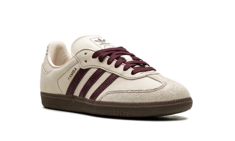 Adidas Samba Samba OG WMNS 'Wonder White Maroon' 