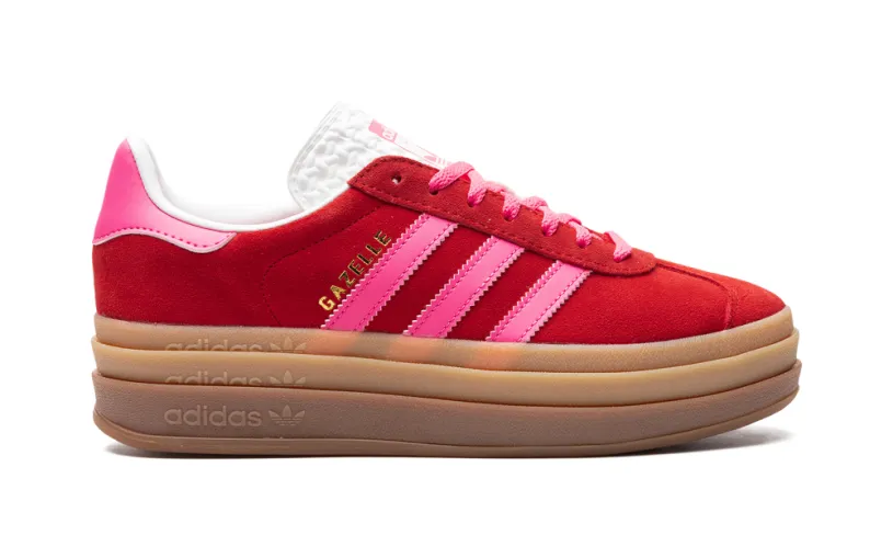 Adidas Gazelle Gazelle Bold WMNS 'Collegiate Red Lucid Pink'
