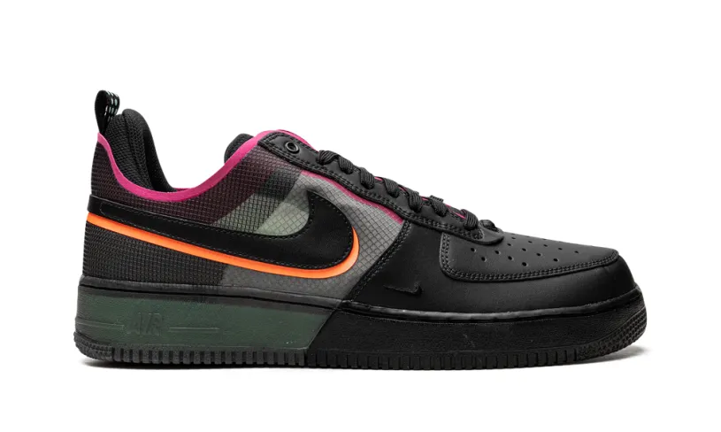 Nike Lifestyle Air Force 1 React 'Black   Pink Prime' 
