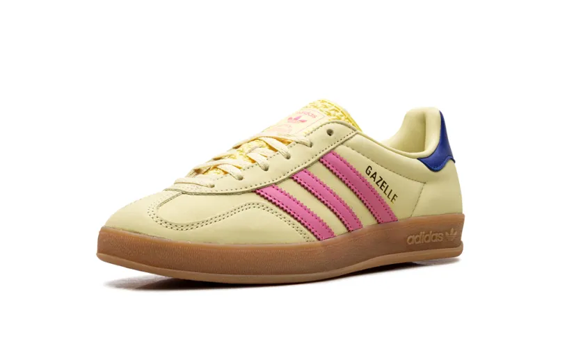 Adidas Gazelle Gazelle Indoor WMNS 'Powder Yellow Lucid Pink Royal' 