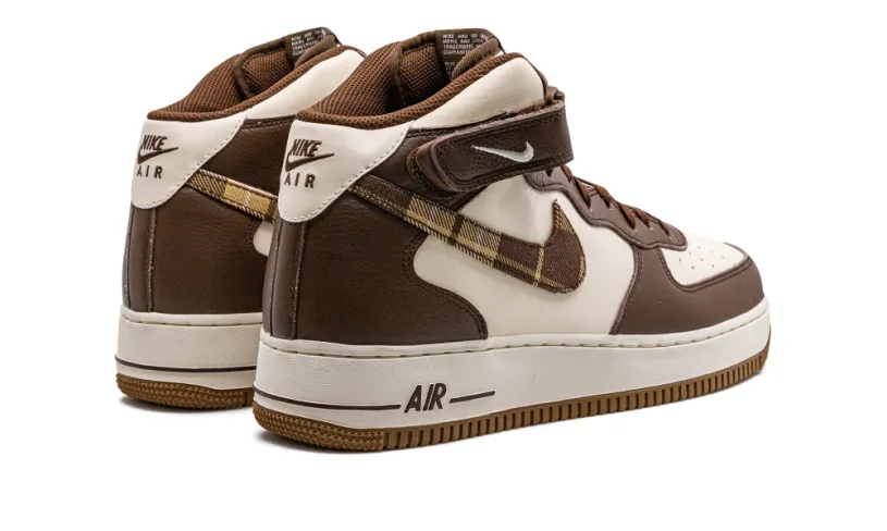 Nike Lifestyle Air Force 1 Mid 'Brown Plaid' 