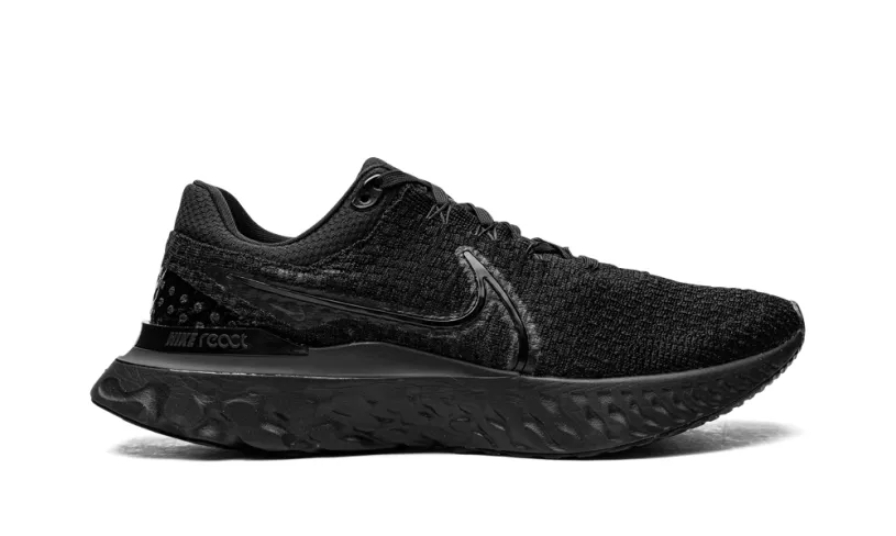 Nike Lifestyle React Infinity Run Flyknit 3 'Triple Black'