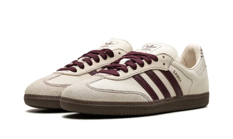Adidas Samba Samba OG WMNS 'Wonder White Maroon' 