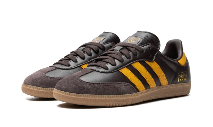 Adidas Samba Samba OG 'Dark Brown Preloved Yellow' 