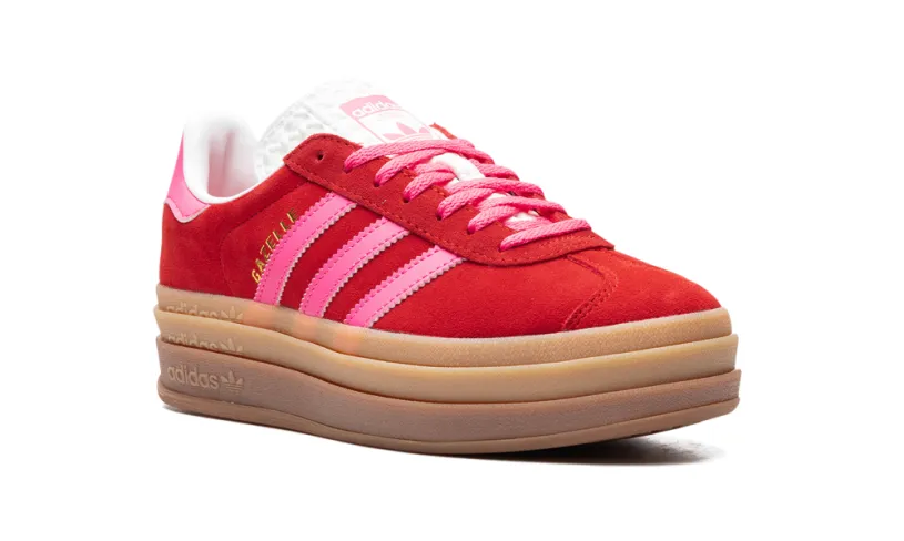 Adidas Gazelle Gazelle Bold WMNS 'Collegiate Red Lucid Pink' 