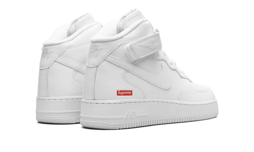 Nike Lifestyle Air Force 1 Mid 'Supreme - Mini Box Logo White'