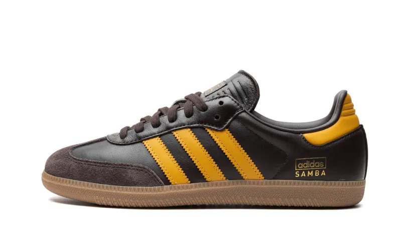 Adidas Samba Samba OG 'Dark Brown Preloved Yellow' 