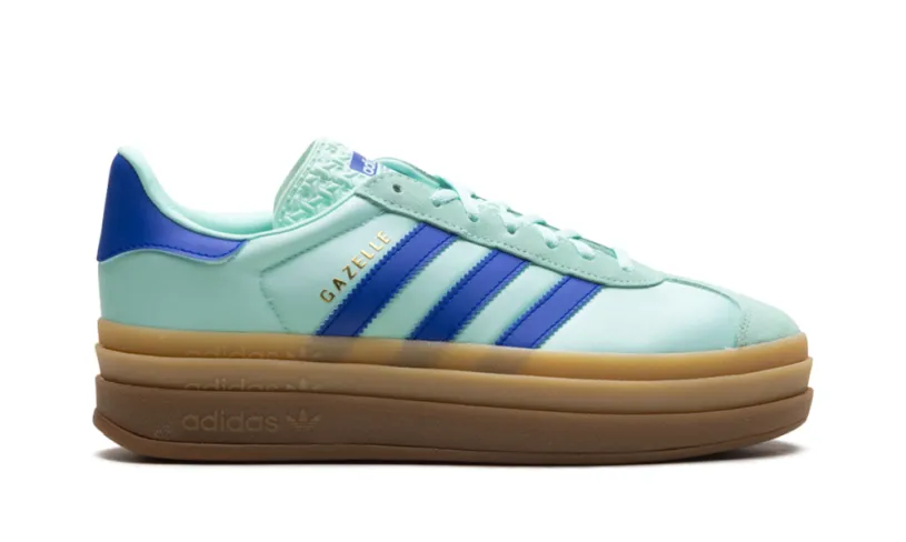 Adidas Gazelle Gazelle Bold WMNS 'Clear Mint Lucid Blue Gold Metallic' 