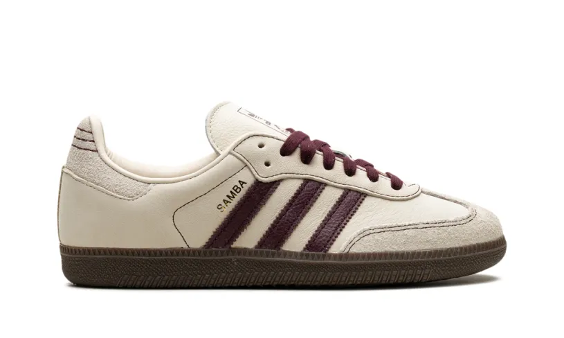 Adidas Samba Samba OG WMNS 'Wonder White Maroon' 