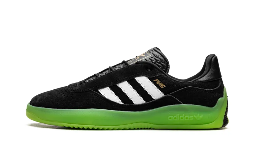 More Adidas Shoes Puig 'Black White Semi Solar Green'