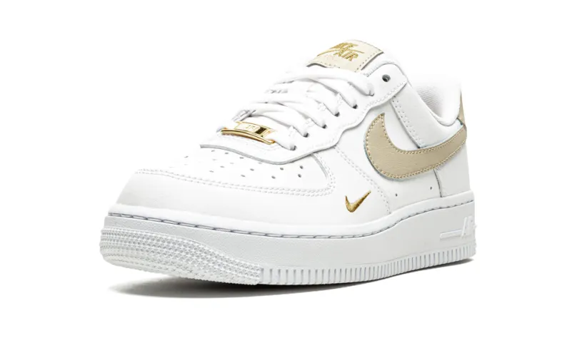 Nike Lifestyle AIR FORCE 1 LO ESSENTIAL MNS WMNS 'Toe Swoosh - White   Rattan' 