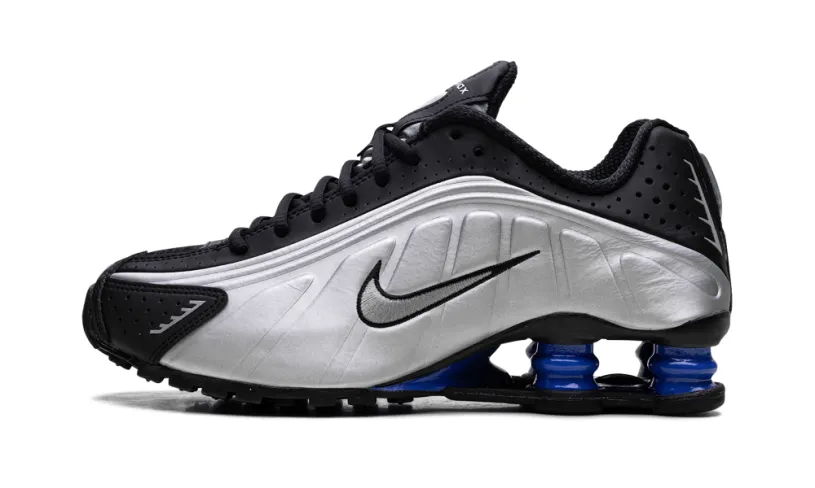 Nike Lifestyle Shox R4 WMNS 'Metallic Silver Black Racer Blue' 