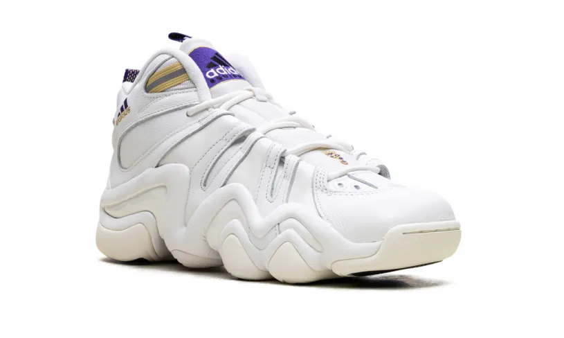 More Adidas Shoes Crazy 8 'Core White Off White Collegiate Purple' 
