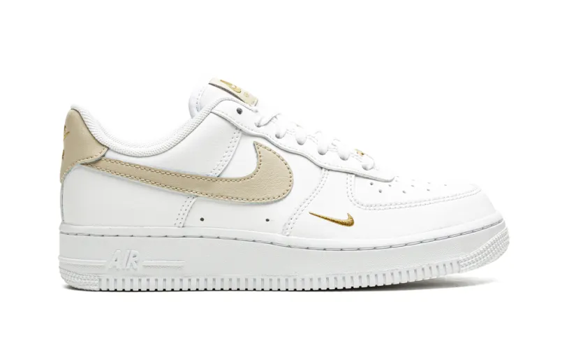 Nike Lifestyle AIR FORCE 1 LO ESSENTIAL MNS WMNS 'Toe Swoosh - White   Rattan' 