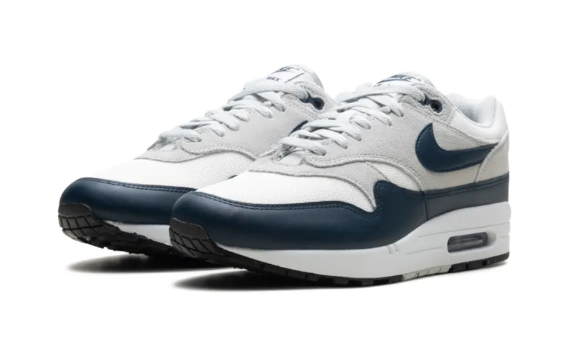 Nike Lifestyle AIR MAX 1 ESSENTIAL 'Summit White Armory Navy-Light Silver' 