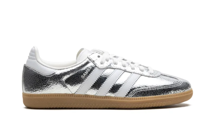 Adidas Samba Samba OG WMNS 'Silver Metallic Cracked Leather' 