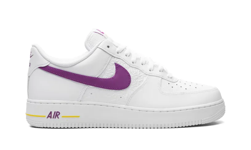 Nike Lifestyle Air Force 1 Low EMB 'Bold Berry Lakers' 
