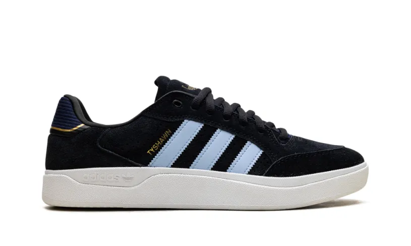 More Adidas Shoes Tyshawn Low 'Black Clear Sky' 