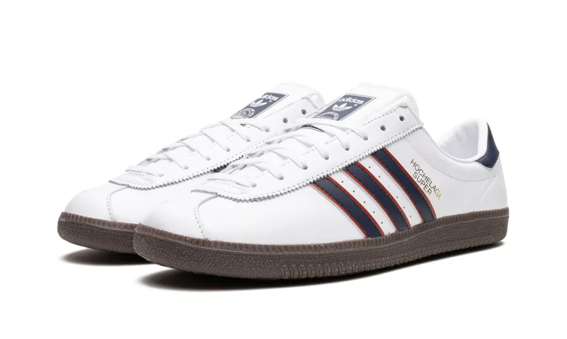 More Adidas Shoes Hochelaga SPZL 'Cloud White Collegiate Navy' 