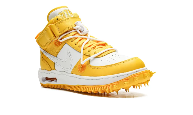 Nike Lifestyle Air Force 1 Mid 'Off-White - Varsity Maize' 