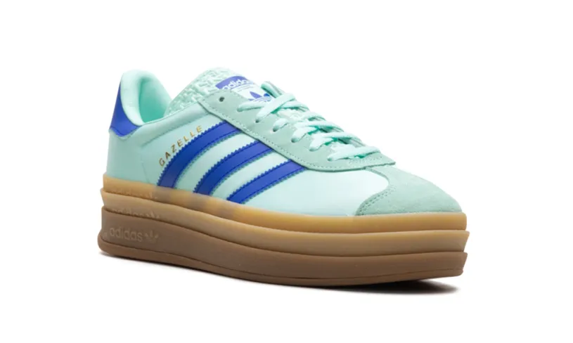 Adidas Gazelle Gazelle Bold WMNS 'Clear Mint Lucid Blue Gold Metallic' 
