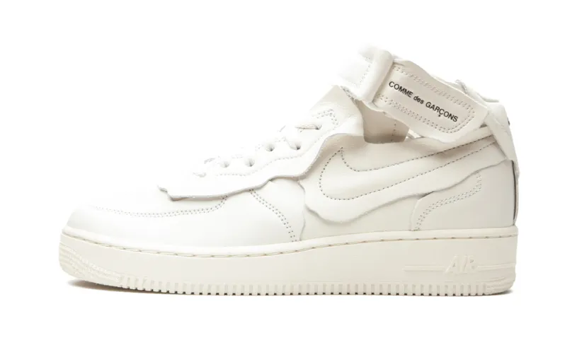 Nike Lifestyle Air Force 1 Mid 'Comme des Garcons White'