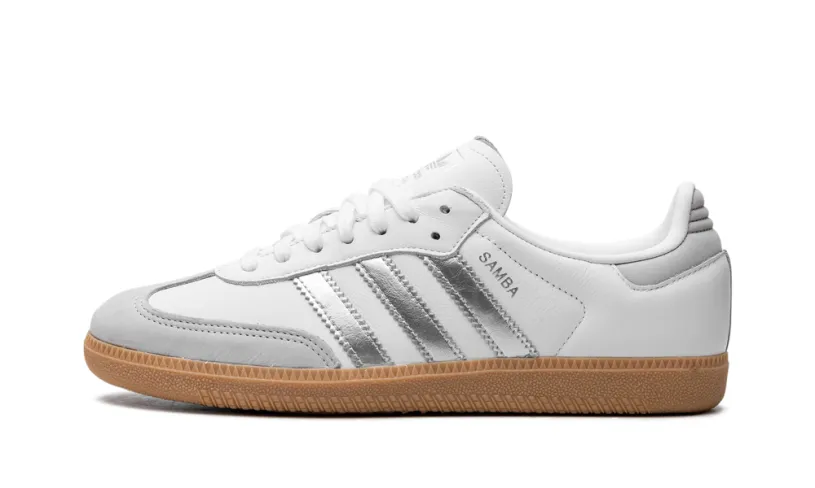 Adidas Samba Samba OG WMNS 'White Silver Metallic Grey' 