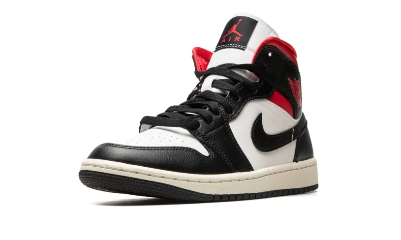 Air Jordan 1 AIR JORDAN 1 MID WMNS 'Black   Gym Red   Sail' 