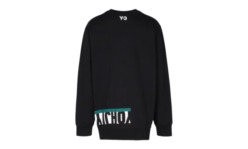 Adidas Y-3 Y-3 M-Cut Graphic Crewneck 'Black' 