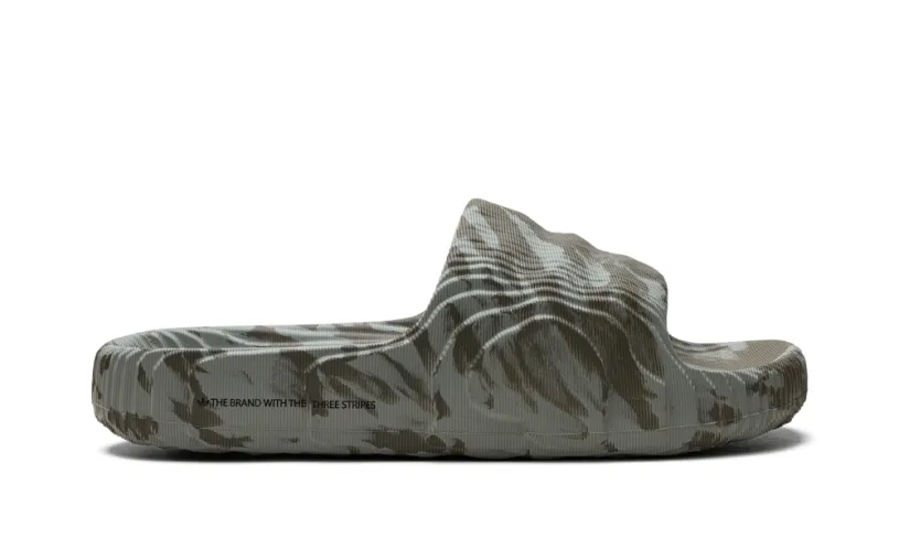More Adidas Shoes Adilette 22 Slides 'Olive Strata Silver Green'
