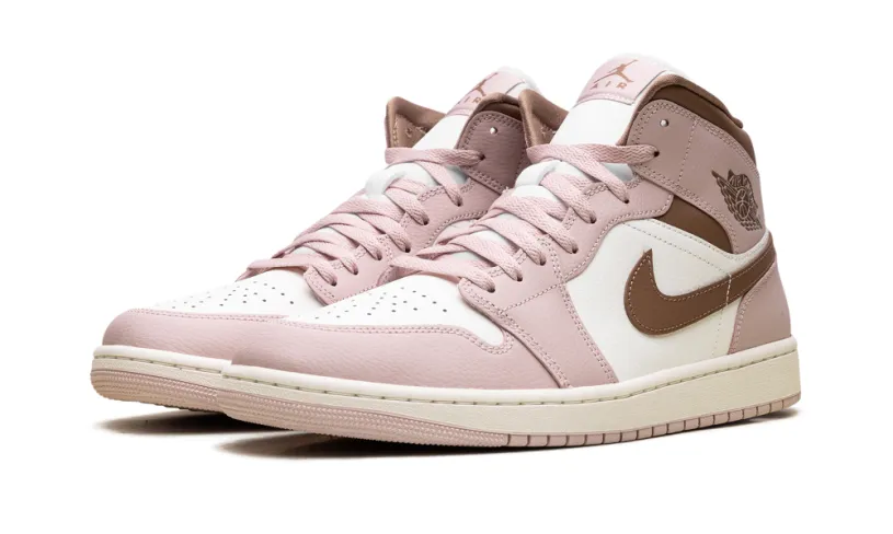 Air Jordan 1 Jordan 1 Mid WMNS 'Pink Oxford Brown' 
