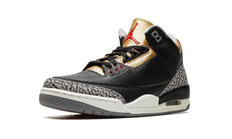 Air Jordan 3 AIR JORDAN 3 WMNS 'Black Cement Gold' 