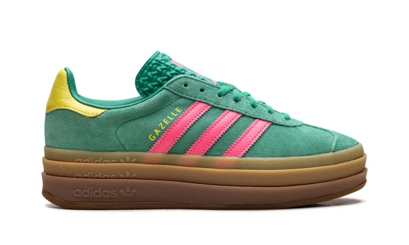 Adidas Gazelle Gazelle Bold WMNS 'Court Green Lucid Pink' 