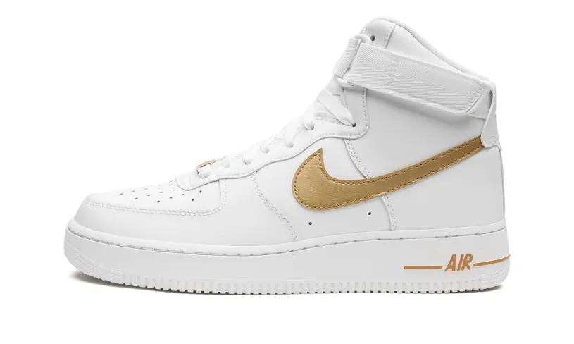 Nike Lifestyle AIR FORCE 1 WMNS 'White   Metallic Gold' 