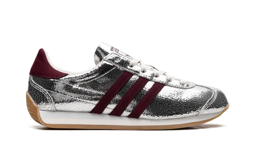 More Adidas Shoes Country OG WMNS 'Silver Metallic Maroon' 