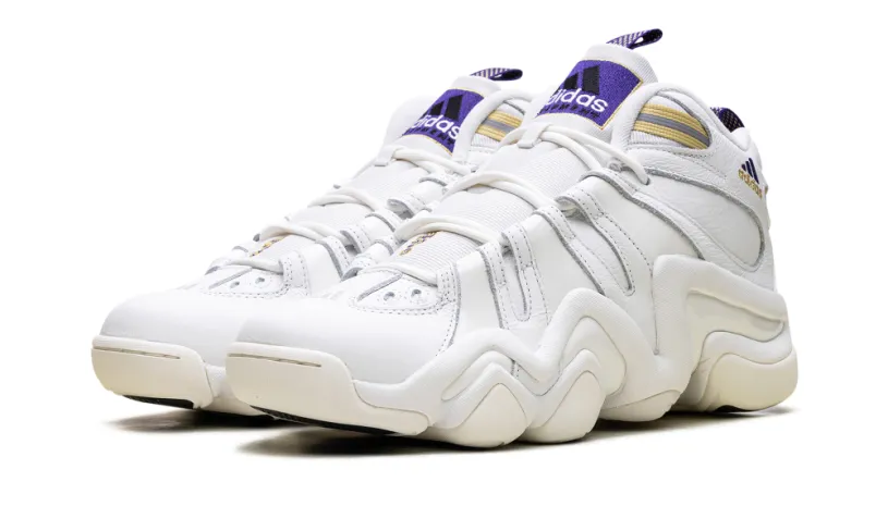 More Adidas Shoes Crazy 8 'Core White Off White Collegiate Purple' 