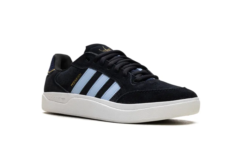 More Adidas Shoes Tyshawn Low 'Black Clear Sky' 