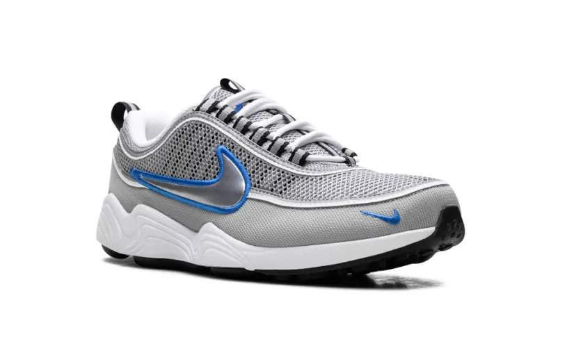 Nike Lifestyle Zoom Spiridon 'Metallic Silver   Signal Blue' 