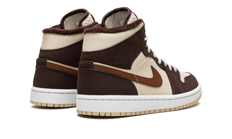 Air Jordan 1 AIR JORDAN 1 MID SE WMNS 'Brown Basalt Fleece' 