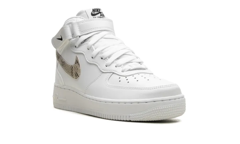 Nike Lifestyle AIR FORCE 1 '07 MID WMNS 'White Snake Swoosh' 