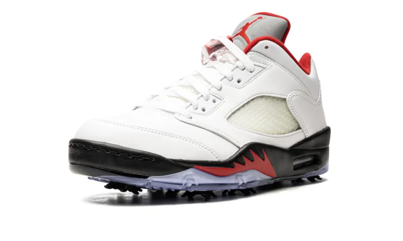 Air Jordan 5 Air Jordan 5 Low Golf 'Fire Red - Silver Tongue'