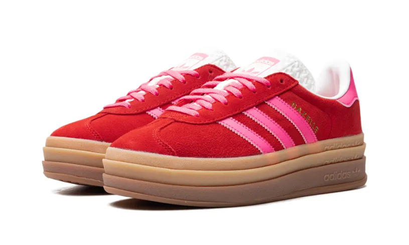 Adidas Gazelle Gazelle Bold WMNS 'Collegiate Red Lucid Pink'