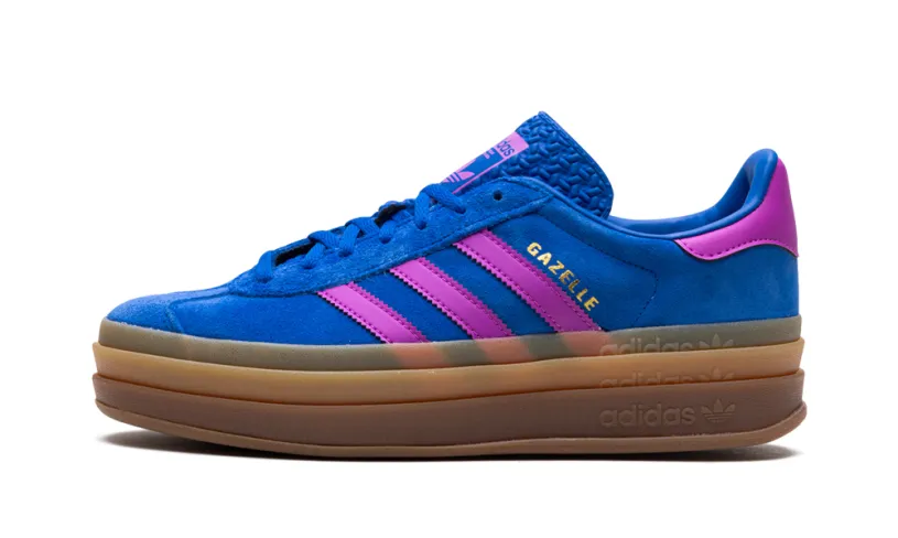 Adidas Gazelle Gazelle Bold WMNS 'Bold Blue Lucid Pink' 