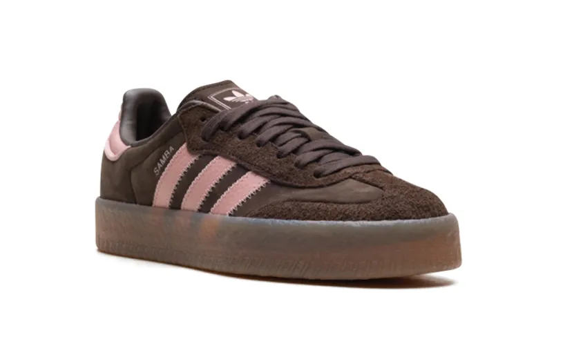 More Adidas Shoes Sambae WMNS 'Dark Brown Wonder Mauve' 