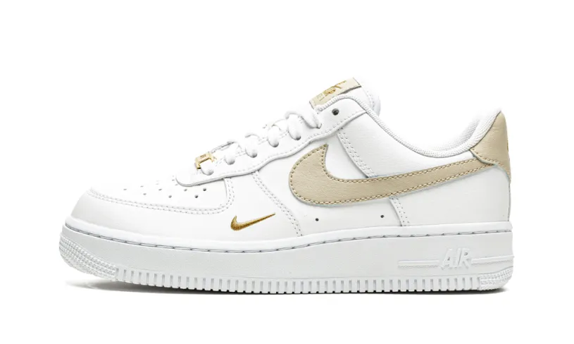 Nike Lifestyle AIR FORCE 1 LO ESSENTIAL MNS WMNS 'Toe Swoosh - White / Rattan'