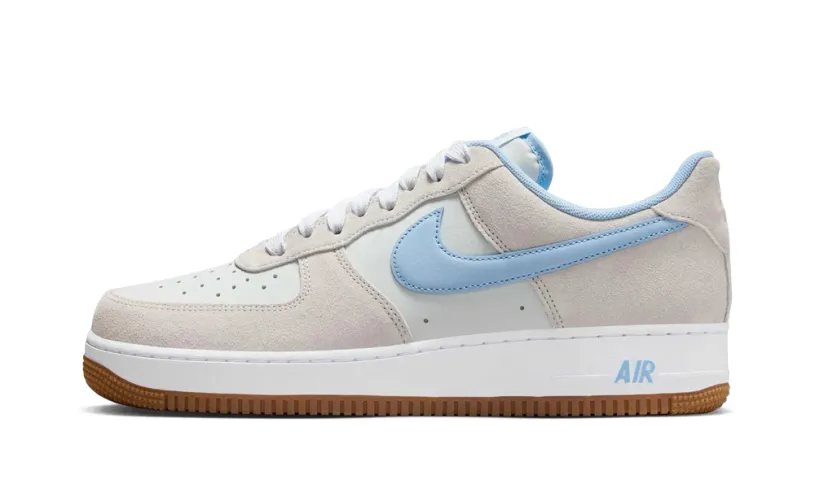 Nike Lifestyle Air Force 1 Low '07 LV8 'Photon Dust White Gum Medium Brown Psychic Blue' 